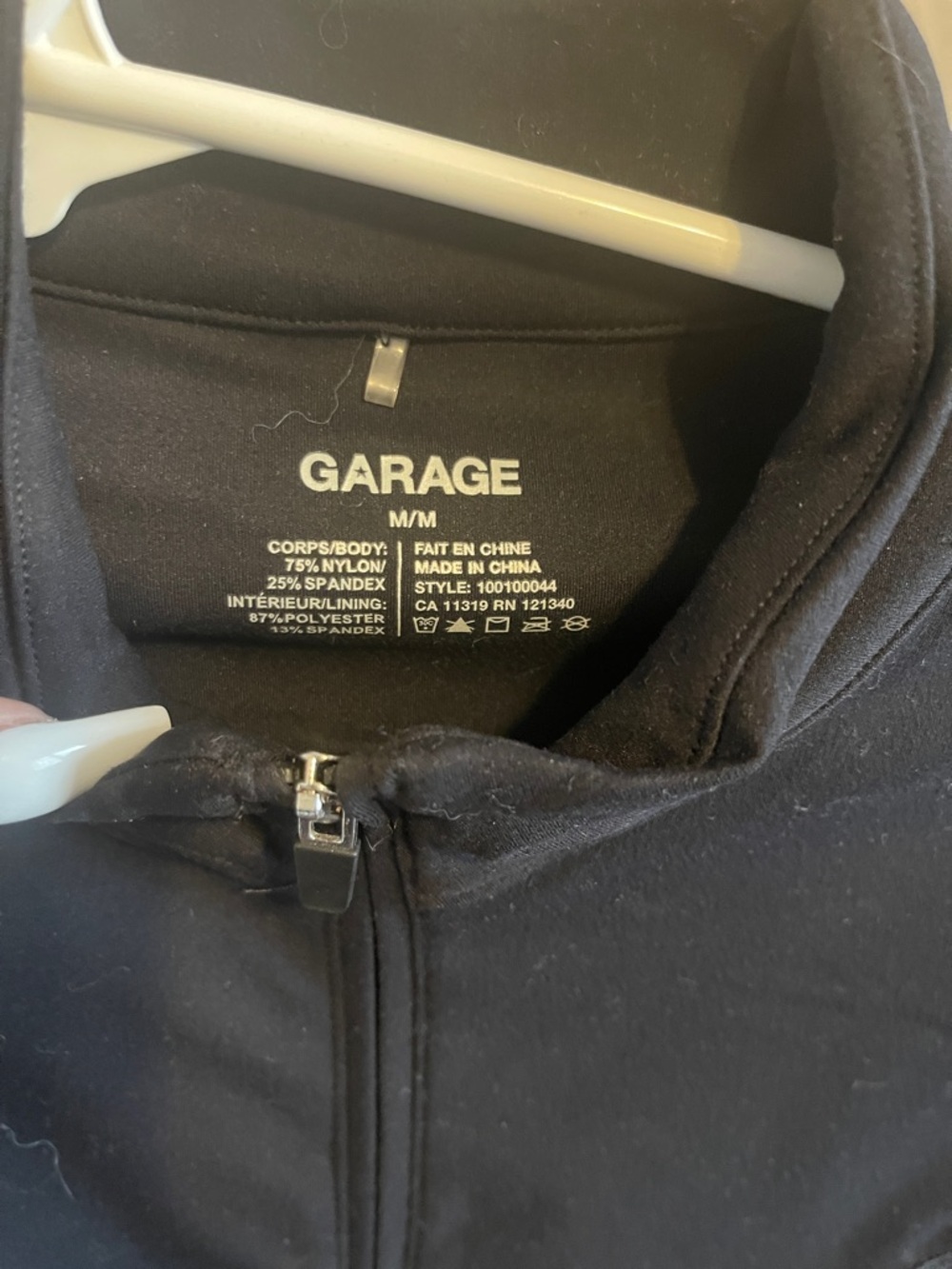 Garage Women's Black Zip-Up Utility Jacket - Picture 2 of 3